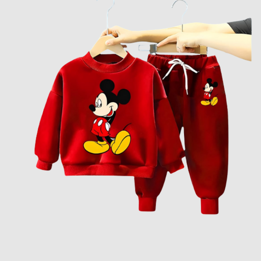 Baby & Kids Printed Long Pant & Sweat Shirt Set(2 in 1)